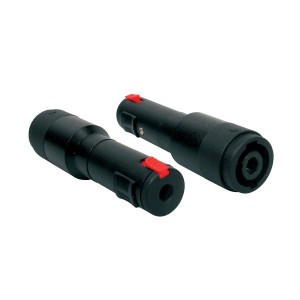 Boston SPKA-60 adaptor, speaker 4-pole male black metal, 6,3mm jack female st.+lock