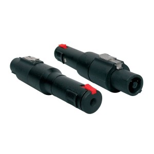 Boston SPKA-50 adaptor, speaker 4-pole female black metal, 6,3mm jack female st.+lock