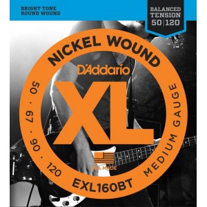 D'Addario EXL160BT Nickel Wound Medium Bass Strings (.050-.120) Long Scale