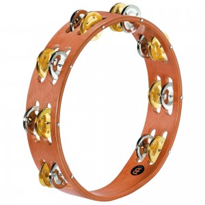 Meinl TA2M-SNT Tambourine, Dual Alloy Jingles