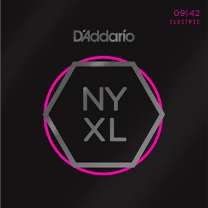 D'Addario NYXL0942 Carbon Steel Alloy Super Light Electric Strings (.009-.042)