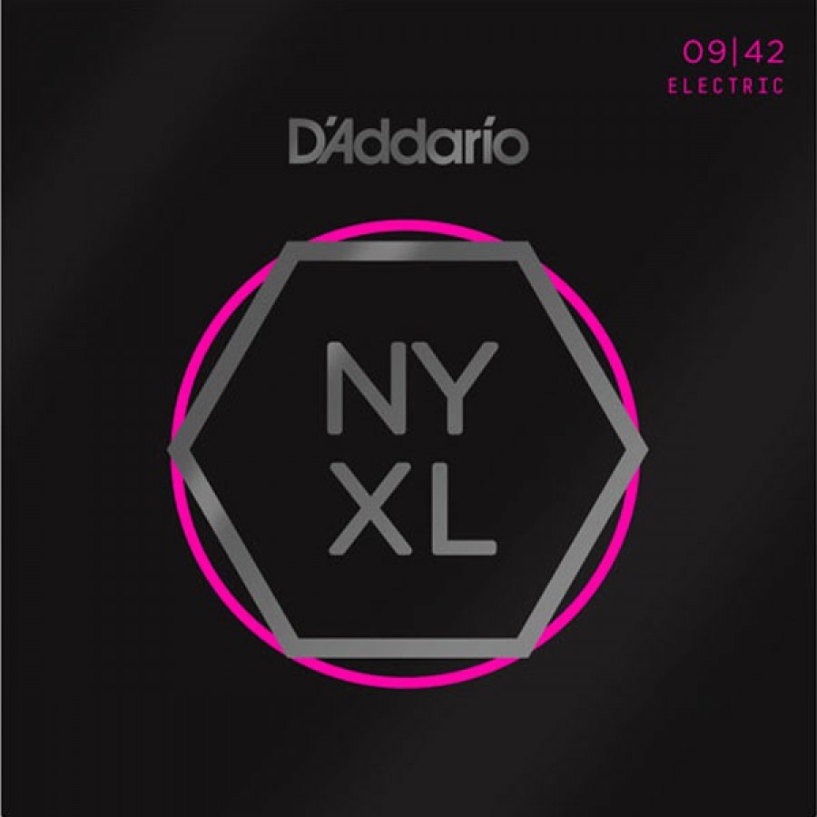 D'Addario NYXL0942 Carbon Steel Alloy Super Light Electric Strings (.009-.042)