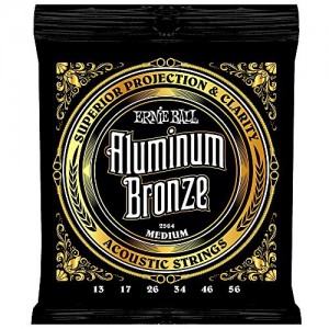 Ernie Ball 2564 Aluminum Bronze Custom Light Acoustic Strings  (.013-.056)