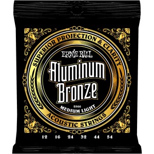 Ernie Ball 2566 Aluminum Bronze Medium Light Acoustic Strings (.012-.054)