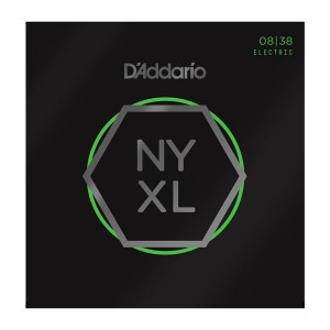 D'Addario NYXL0838 Nickel Wound Extra Super Light Electric Strings (.008-.038)