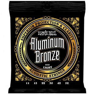 Ernie Ball 2568 Aluminium Bronze Light Acoustic Strings (.011 -.052)