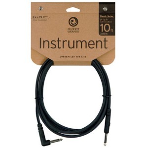 Planet Waves Classic Series Instrument Angled Cable - 10' Black 