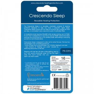 Crescendo Sleep Ear Plugs