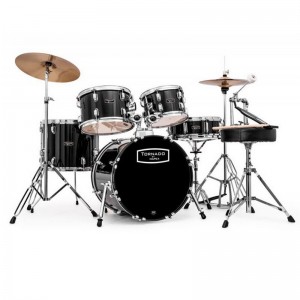 Mapex Tornado 3 Compact Kit with 5 Piece Cymbals - Black