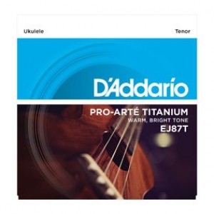 D'Addario EJ87T Pro-Arté Titanium Ukulele Strings (.029-.029) Tenor