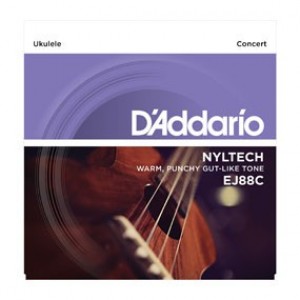 D'Addario EJ88C Pro-Arté Nyltech Ukulele Strings (.024-.026) Concert