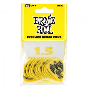 Ernie Ball Everlast 12 Pack Delrin Picks, 1.50mm