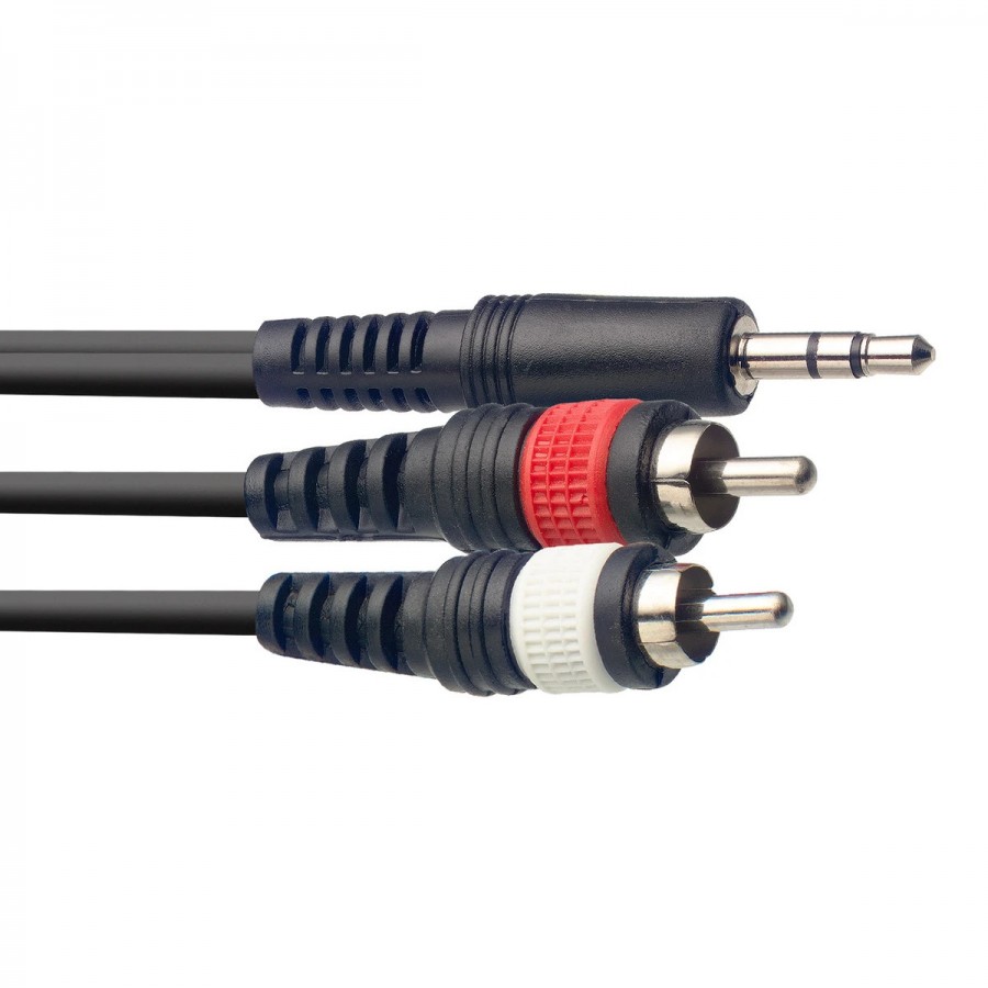 Stagg SYC1/MPSB2CM E 1m / 3 ft Y-Cable - Mini Jack 3.5mm - RCA