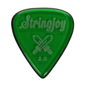 Stringjoy 2.0mm Longsword Acrylic Picks - 2 pack