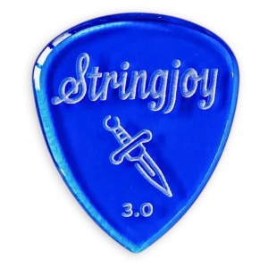 Stringjoy 3.0mm Dagger Acrylic Picks - 2 Pack