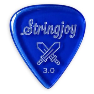 Stringjoy 3.0mm Longsword Acrylic Picks - 2 pack
