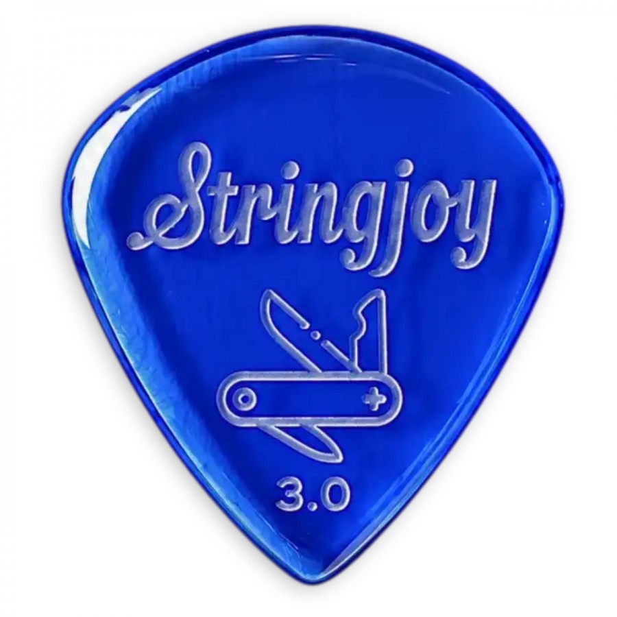 Stringjoy 3.0mm Pocketknife Acrylic Picks - 2 pack