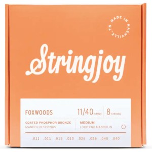 Stringjoy 11-40 Medium Gauge Foxwoods - Coated Phosphor Bronze Mandolin Strings