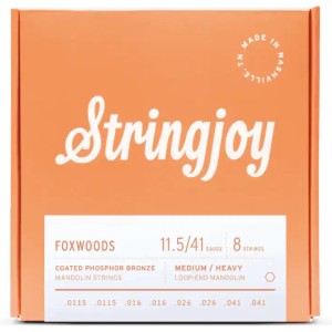 Stringjoy 11.5-41 Medium / Heavy Gauge Foxwoods - Coated Phosphor Bronze Mandolin Strings