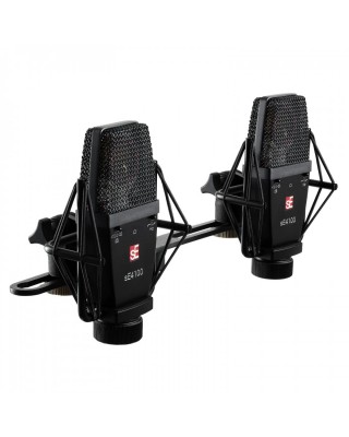 sE Electronics sE4100 Condenser Mic Factory Matched Pair with Mounting and Case