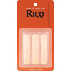 Rico by D'Addario Soprano Sax Reeds - Strength 1.5 - 3-pack