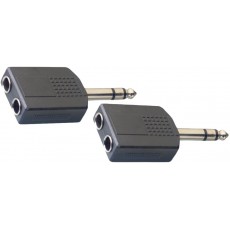 Stagg AC-PMS2PFH 6.3mm Jack Stereo Male to 2 x 6.3mm Jack Stereo Female, 2-Pack