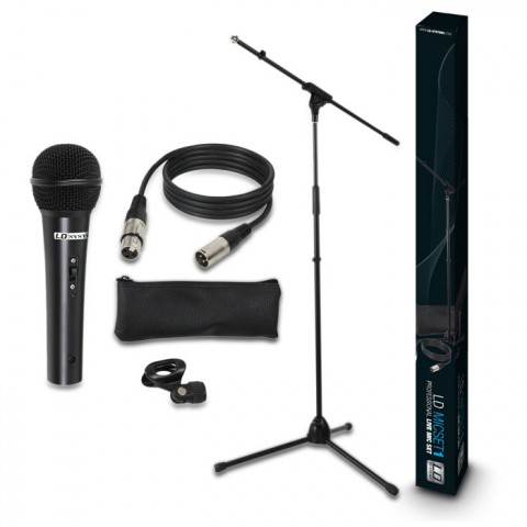 LD Systems MICSET1 - Microphone Set with Microphone, Stand, Cable and Clamp LD Systems MICSET1 - Microphone Set with Microphone, Stand, Cable and Clamp