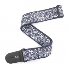 Planet Waves 2 Inch Woven Guitar Strap - Paisley Blue