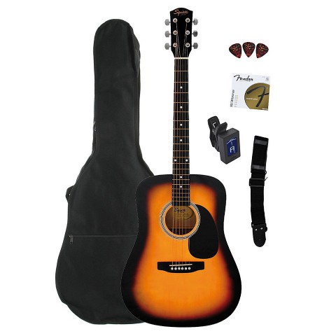 Fender Squier SA-105 Guitar Acoustic Pack - Sunburst Fender Squier SA-105 Guitar Acoustic Pack - Sunburst