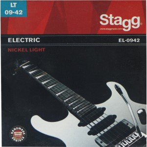 Nickel plated steel set of strings for electric guitar