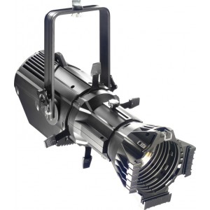 200-watt profile stage light, warm light, black plastic case (Fixed Lens Spot 200)