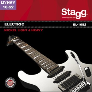 Nickel plated steel set of strings for electric guitar