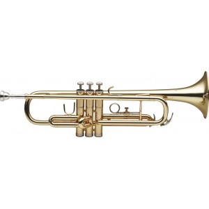 Bb Trumpet, ML-bore, gold brass body
