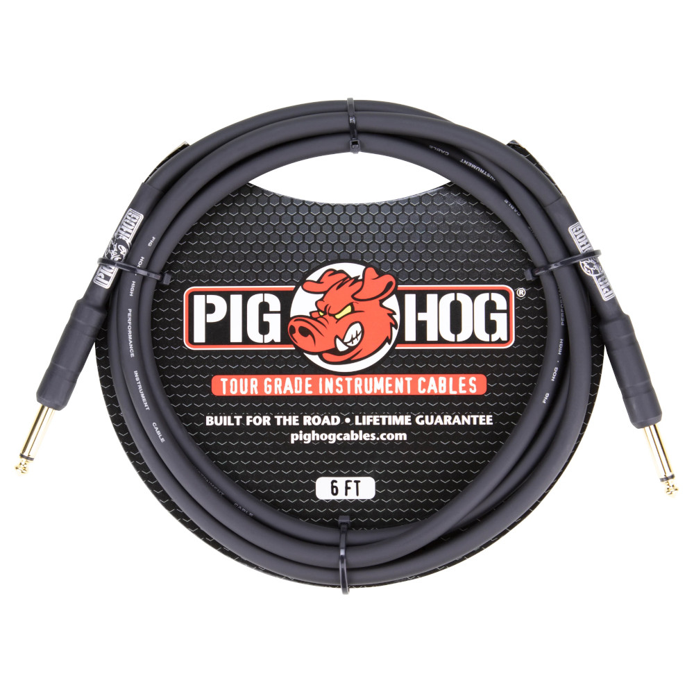 Pig Hog Instrument Cable 6ft Jack Jack