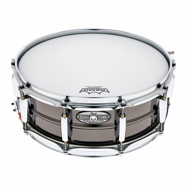 Pearl 14 x 5 Sensitone SD Brass Snare Drum Black Chrome
