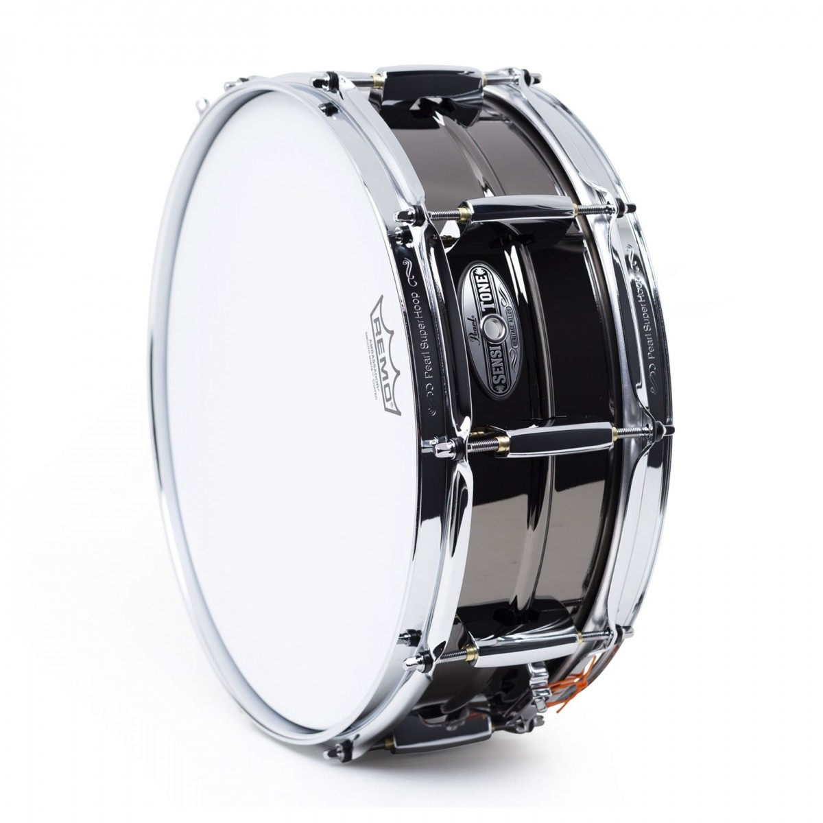 Pearl 14x 5 Sensitone SD Brass Snare Drum - Black Chrome